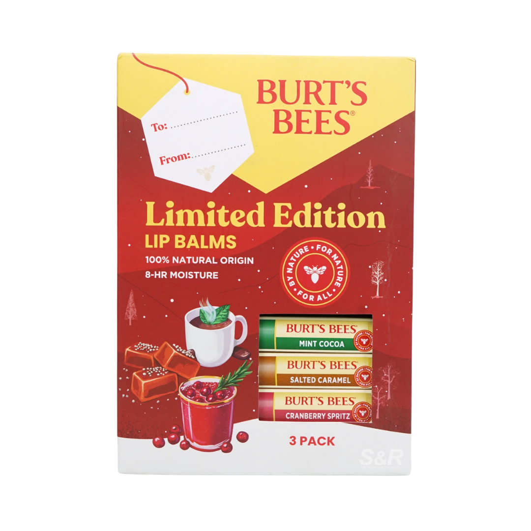 Burt Bee's 3-piece Limited Edition Lip Balms